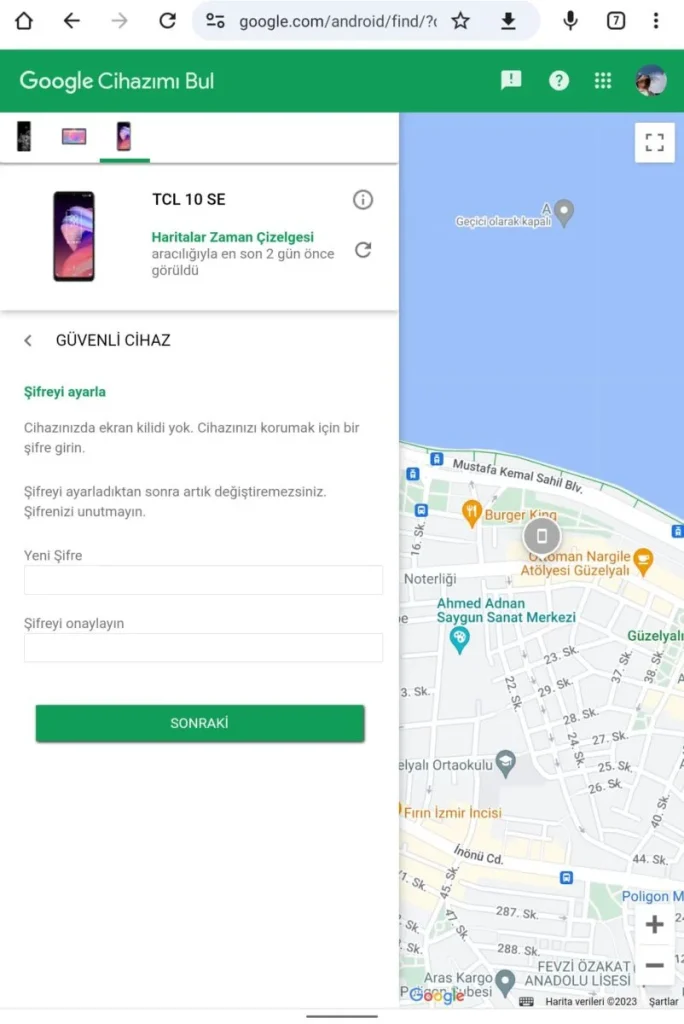 Cep telefonum çalındı, ne yapmalıyım? 2 Android cep telefonu tablet bulma